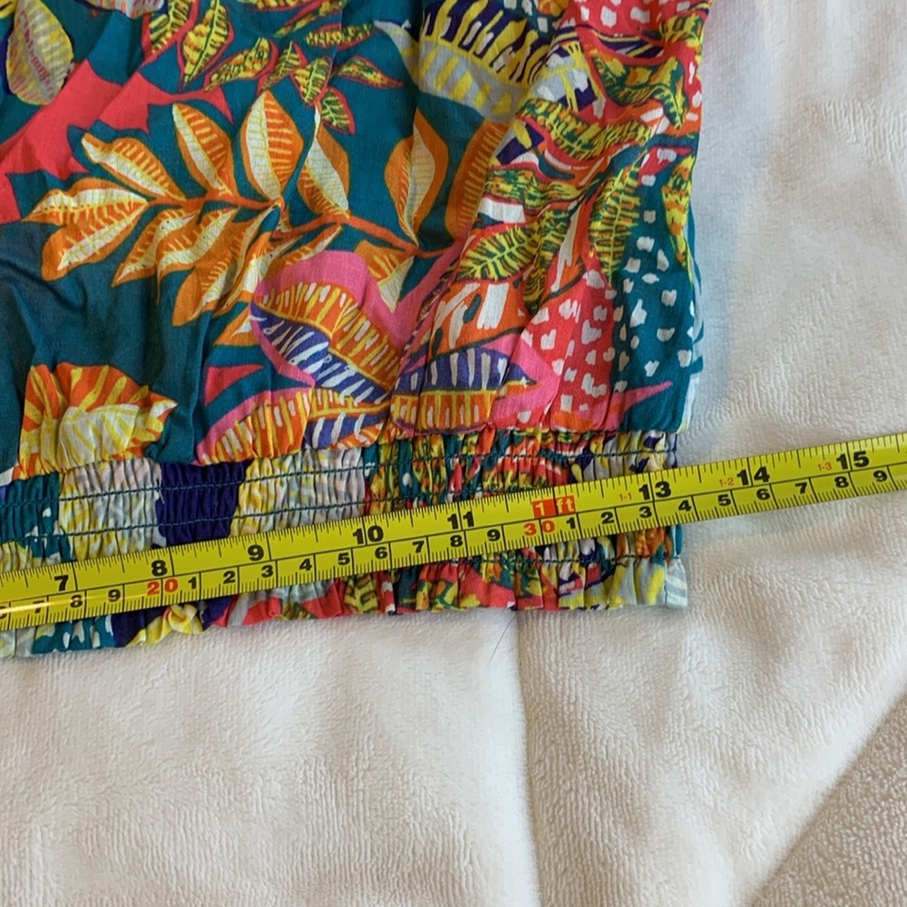 NWOT Cynthia Rowley Crop Top Tank -  Botanical Pattern - Picture 7 of 8